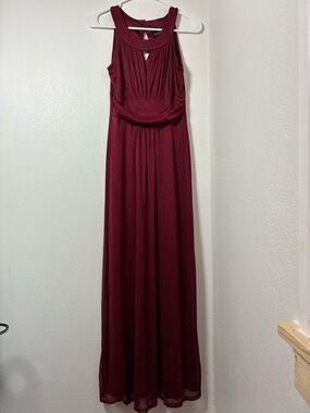 Enfocus Studio Sparkle Maxi Dress in Burgundy